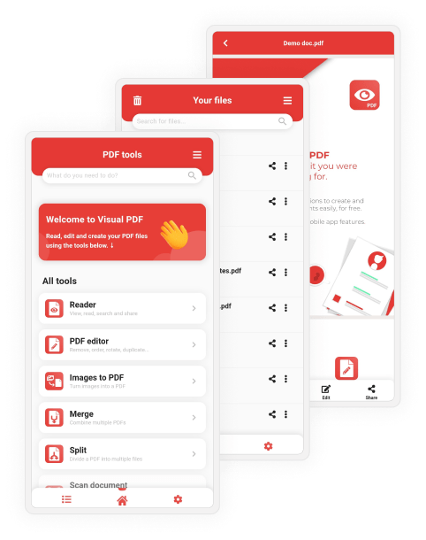 Visual PDF mobile app